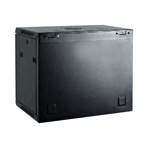 Armadio rack a parete - Fino a 6U rack da 19" - Fino a 100 Kg di carico - Con ventilazione e passacavi - Profondità 600 mm