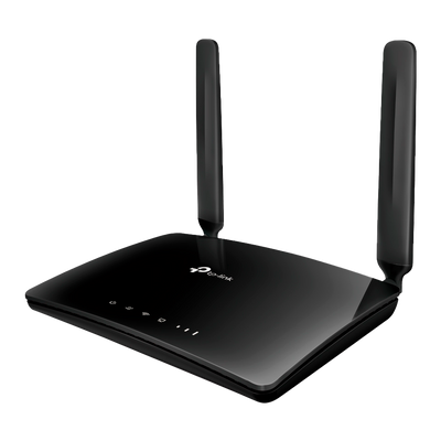 TP-LINK - 4G LTE Router - 300 Mbps Wifi connection - Download speed up to 150 Mbps - Upload speed up to 50 Mbps - Communication via SIM card
