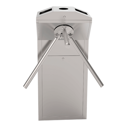 Two-way access turnstile - 3 rotating arms - Times, alarms and opening modes - Passage size 550 mm | Adjustable force - Made of SUS304 stainless steel - Compatible with third party systems