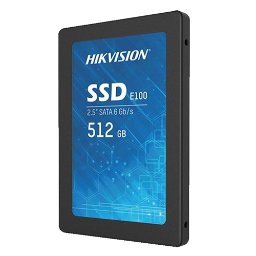 Hard disk Hikvision SSD 2.5" - Capacità 512GB - Interfaccia SATA III - Velocità di scrittura fino a 480 MB/s - Lunga durata - Ideale per la videosorveglianza