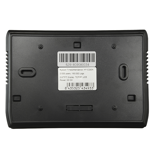 Control de asistencia Hysoon - Huellas dactilares, tarjeta EM y teclado - 2000 registros / 160 000 registros - TCP/IP, WiFi, Wiegand, USB Flash, pantalla a color de 2,8" - Modo de control de asistencia - Software gratuito eTime