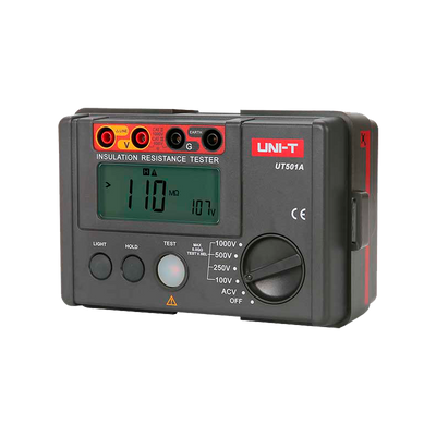 Electrical Insulation Resistance Meter - LCD display up to 2000 counts - AC voltage measurement up to 750V - Auto power off - Ranges 100V/250V/500V/1000V
