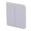Ajax - LightSwitch SideButton - Pannello tattile per doppio interruttore della luce - Compatibile con AJ-LIGHTCORE-2G - Retroilluminazione a LED - Pannello tattile laterale senza contatto - Colore grigio nebbia