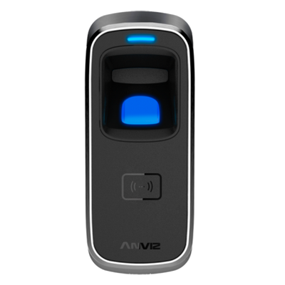 ANVIZ standalone biometric reader - Fingerprints and SM - 3,000 registrations / 50,000 logs - WiFi, Bluetooth, TCP/IP, RS485, mini-USB, Wiegand 26 - Integrated controller - Suitable for outdoor use anti-vandal