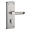 Cerradura para hotel - Apertura mediante tarjeta MF - Entrada 60 mm | Apertura hacia la izquierda - Funcionamiento autónomo con 4 pilas AA - Cilindro de emergencia - Gestión con el software Hotel Lock System
