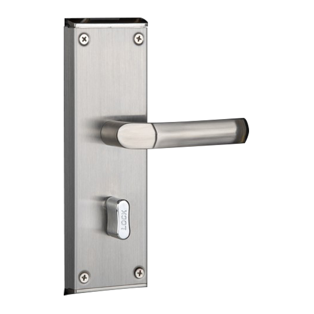 Cerradura para hotel - Apertura mediante tarjeta MF - Entrada 60 mm | Apertura hacia la izquierda - Funcionamiento autónomo con 4 pilas AA - Cilindro de emergencia - Gestión con el software Hotel Lock System