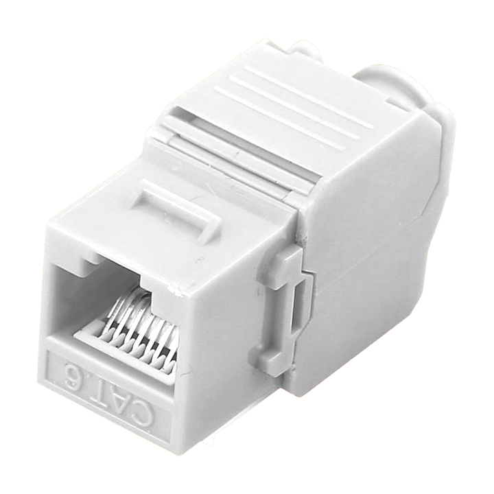 Connettore per cavi UTP - Connettore uscita RJ45 - Compatibile UTP categoria 6 - Facile installazione senza necessità di strumenti - Poche perdite