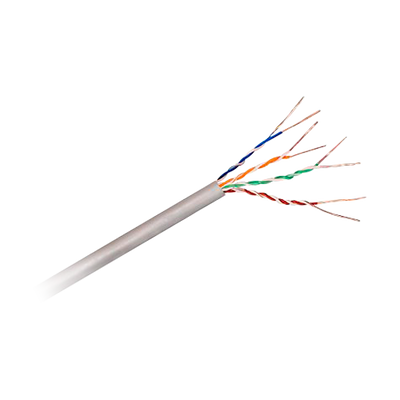 Cable UTP Safire - Categoría 5E - Bobina de 305 metros - Conductor OFC, pureza 99,9% cobre - Diámetro 5,5 mm - Funda gris