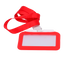 Porta-tarjetas - Disposición horizontal - Láminas de plástico protectoras - Fabricado en silicona - Color rojo