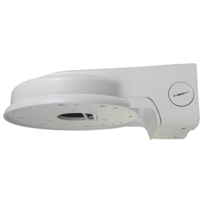 Wall bracket - For dome cameras - Suitable for outdoor use - White color - Load resistance 3 Kg - Cable pin