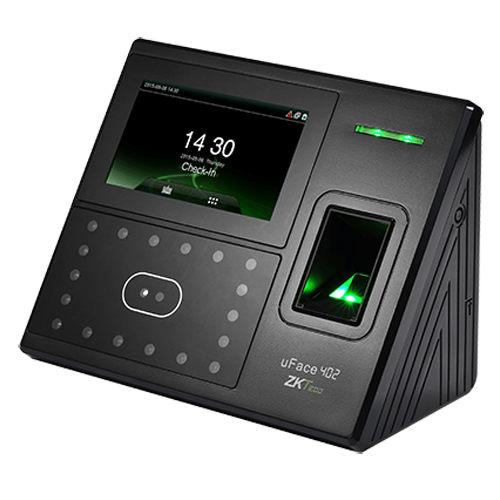 Controllo Presenze e Accessi - Impronte digitali, scheda EM RFID, facciale e tastiera - 4000 registrazioni / 100.000 registri - TCP/IP, USB e Relé - Gestione della modalità di controllo presenza - Software ZKBioTime 8 2 dispositivi inclusi