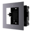 Panel frontal y caja de registro de empotrar - Para 1 módulo - Específico para sistemas de videoportero Safire - Compatible con módulos Safire - Caja de plástico - Panel de aluminio aeronáutico