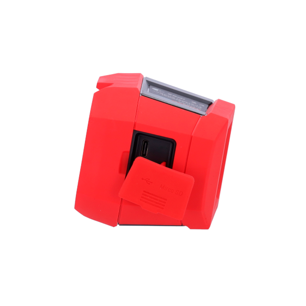 Portable thermographic camera - Real-time temperature measurement - 80x60 thermal resolution | Accuracy ±2ºC or ±2% - Temperature measurement on the face at 1.5 m - Acoustic notification for excess temperature - Monitoring on monitor