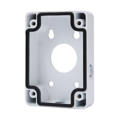 Junction box - For motorized domes - For outdoor use - Wall installation - White color - Cable pin