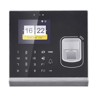 Control de Acceso y Presencia - Huella, tarjeta MF y teclado - 5.000 grabaciones / 100.000 registros - TCP/IP, USB, WiFi, Wiegand y Relay - Controlador integrado | Cámara de 2 Mpx - Software Safire Control Center