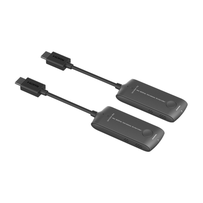 HDMI wireless extender - Emitter and receptor - Range 20 m - Range 4K@60Hz - Power supply via micro USB 5V/1A