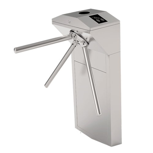 Two-way access turnstile - 3 rotating arms - Times, alarms and opening modes - Passage size 550 mm | Adjustable force - Made of SUS304 stainless steel - Compatible with third party systems