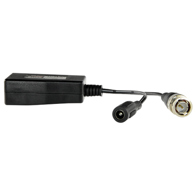 Passive transmitter for twisted pair SAFIRE - 4N1 (HDTVI, HDCVI, AHD and CVBS) - 1 video channel and power supply - RJ45, BNC and Jack connector - Distance: 190 ~ 440 m - 2 units