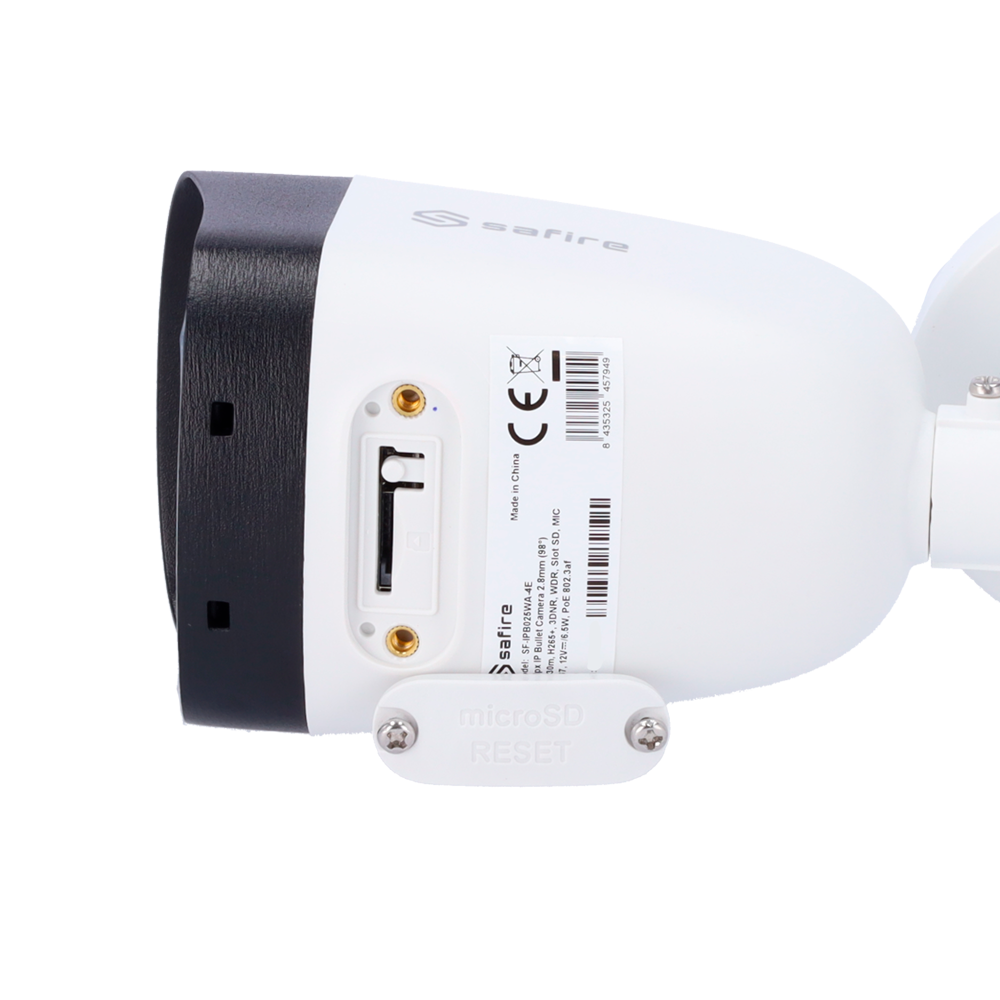 Telecamera IP 4 Megapixel - 1/3" Progressive Scan CMOS - Lente 2.8 mm - Compressione H.265+|H.264+ - Audio | Registrazione su Micro SD - IR LEDs portata 30 m - PoE IEEE802.3af | IP67