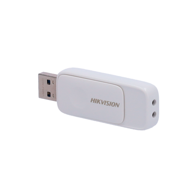 Pendrive USB Hikvision - 128 GB de capacidad - Interfaz USB 3.2 - Velocidad máxima de lectura/escritura 120/45 MB/s - Diseño compacto, color blanco