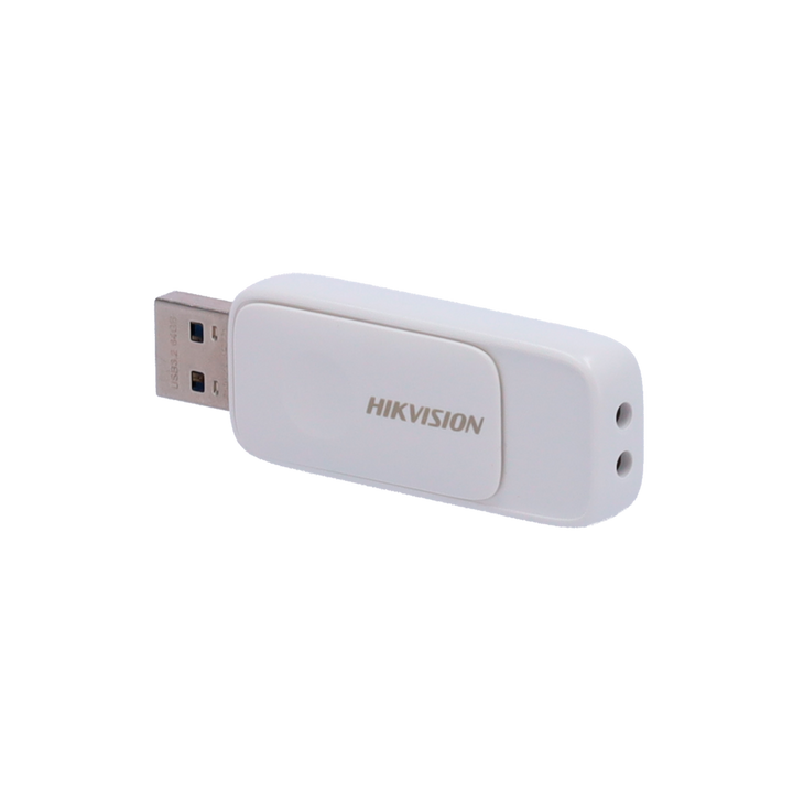 Pendrive USB Hikvision - Capacità 128 GB - Interfaccia USB 3.2 - Velocità massima di lettura/scrittura 120/45 MB/s - Design compatto, color bianco