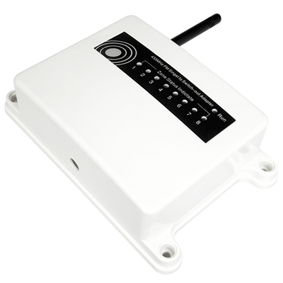 Infrared solar barrier receiver - 2 wireless inputs - 2 wired outputs - Up to 6 devices per input - Configuration Dip Switch