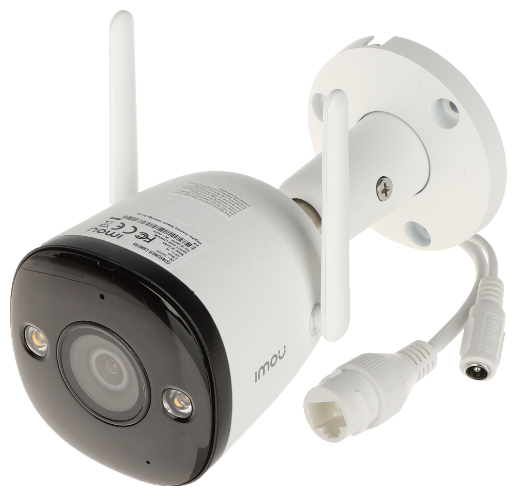 Telecamera Wifi Imou 2 Megapixel - Color Night Vision / Flash deterrente - Lente 2.8 mm / IR 30 m - Rilevamento intelligente delle persone - Audio bidirezionale - Adatta per esterni IP67
