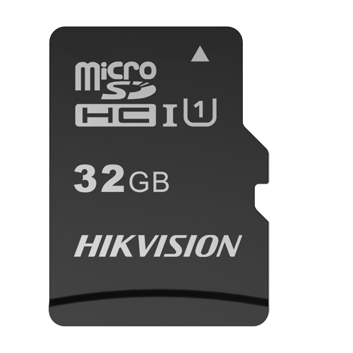 Hikvision memory card - 32GB capacity - Class 10 U1 - Up to 300 write cycles - FAT32 - Ideal for mobile phones, tablets, etc