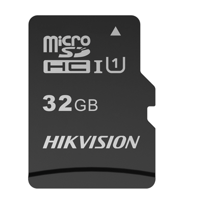 Hikvision memory card - 32GB capacity - Class 10 U1 - Up to 300 write cycles - FAT32 - Ideal for mobile phones, tablets, etc