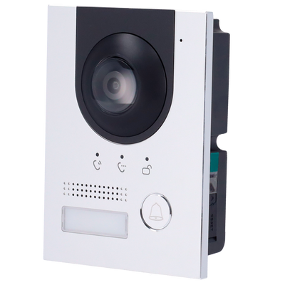 2-wire or IP video entry system - 2Mpx camera | Two-way audio - Night vision - Can be powered by PoE - Suitable for outdoor IP65 - Vandal resistant anodized aluminum