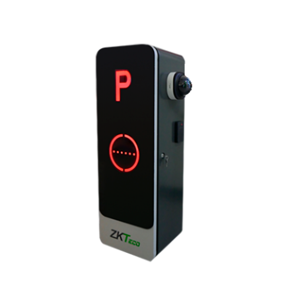 Kit de aparcamiento - Incluye estructura fija, radar y cámara LPR - Brazo no incluido | Brazo recto (hasta 4,5 m) - Apertura hacia la izquierda | Indicadores LED - Modo de emergencia | Servomotor - Posibilidad de batería de respaldo