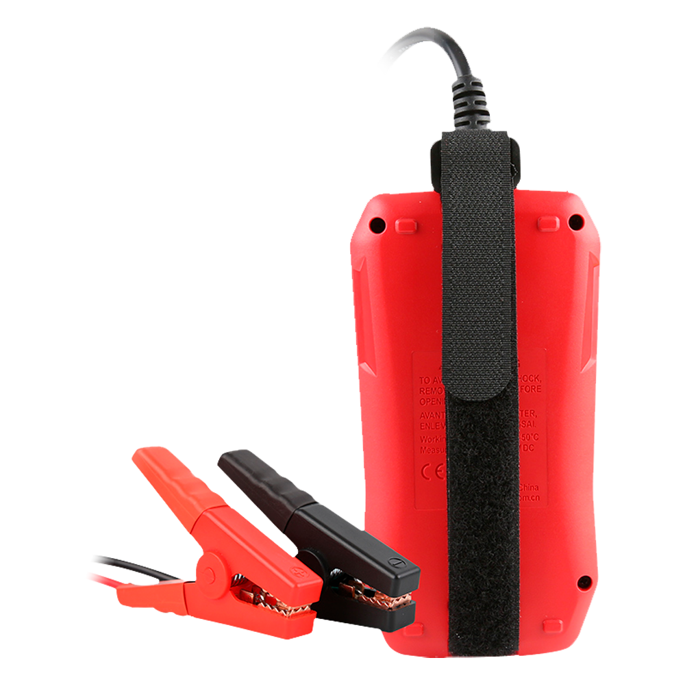 Tester per batterie - Misura capacità, tensione, resistenza e stato - Tester di carica e di avviamento delle batterie 12V/24V - Adatto per testare fino a 10 tipi di batterie