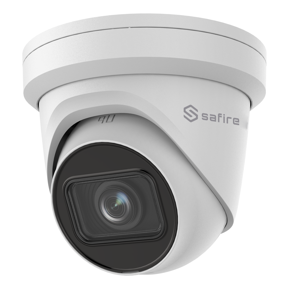 Telecamera Turret IP 4 Megapixel - 1/3" Progressive Scan CMOS - Motion Detection 2.0 di persone e veicoli - Ottica Varifocale 2.8~12 mm - Compressione H.265+ - Audio / Allarmi / PoE -