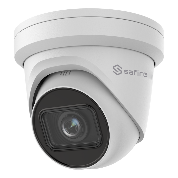 Telecamera Turret IP 4 Megapixel - 1/3" Progressive Scan CMOS - Motion Detection 2.0 di persone e veicoli - Ottica Varifocale 2.8~12 mm - Compressione H.265+ - Audio / Allarmi / PoE -