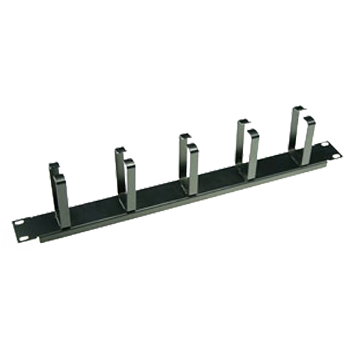 Cable organizer - Valid for 19" rack - 1U height - Black color - Allows easy cabling installation