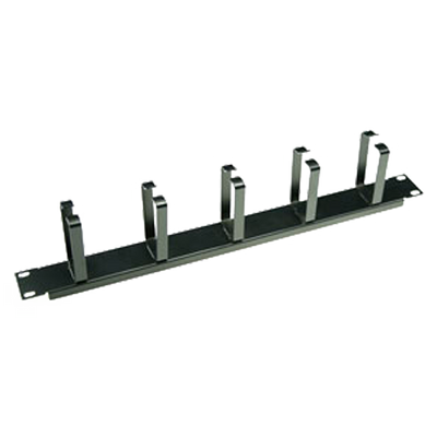 Cable organizer - Valid for 19" rack - 1U height - Black color - Allows easy cabling installation