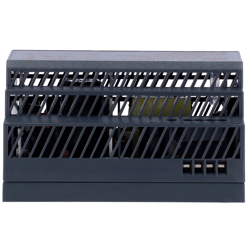 Alimentatore - Uscita DC 48 V / 3.2 A / 150 W - 2 uscite - 178 (H) x 97 (I) x 38 (P) mm - Montaggio su guida DIN - Specifico per videocitofoni