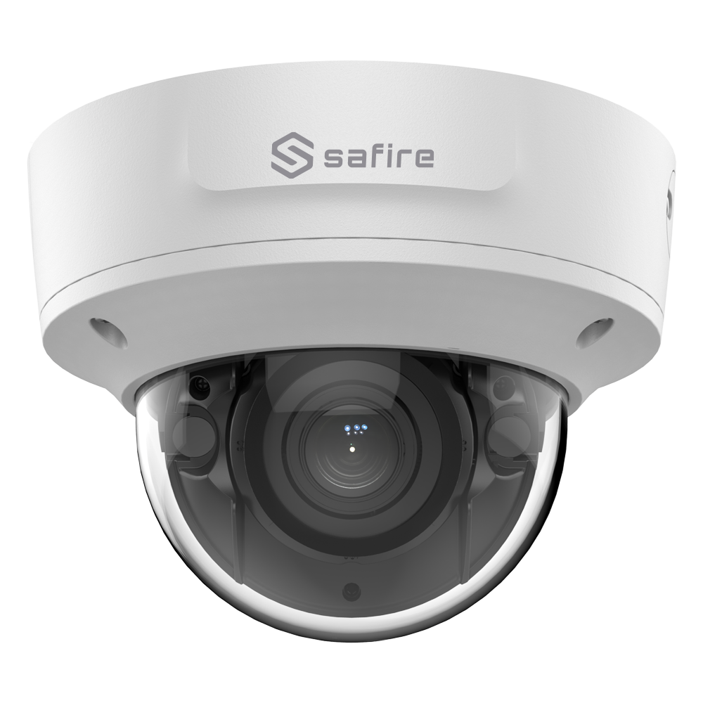 Telecamera Dome IP 4 Megapixel - 1/3" Sensore Progressive Scan CMOS - Motion Detection 2.0 di persone e veicoli - Lente motorizzata 2.8~12 mm AF - Compressione H.265+ - Audio / Allarmi / PoE+
