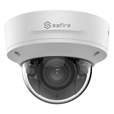 Telecamera Dome IP 4 Megapixel - 1/3" Sensore Progressive Scan CMOS - Motion Detection 2.0 di persone e veicoli - Lente motorizzata 2.8~12 mm AF - Compressione H.265+ - Audio / Allarmi / PoE+