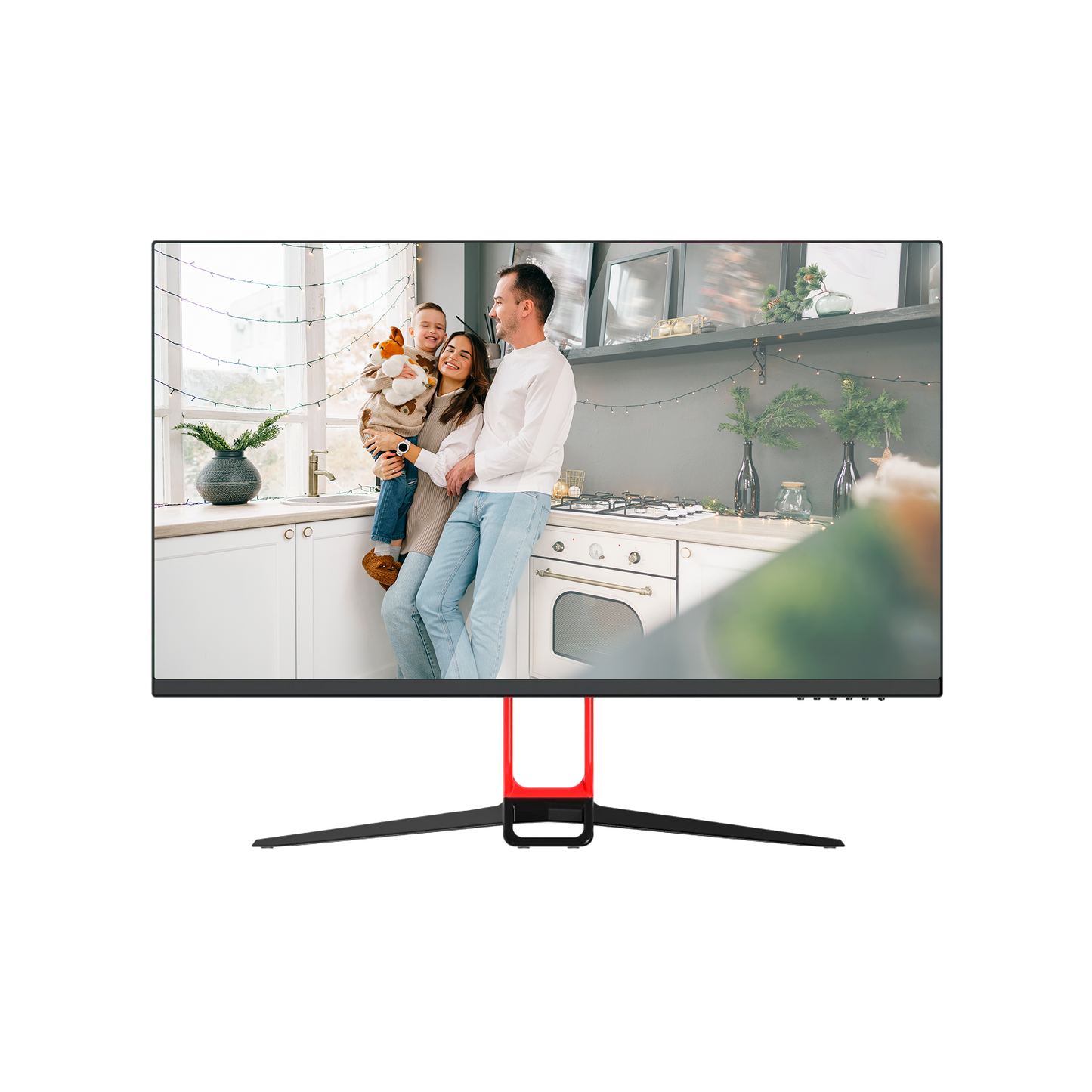 Monitor LED de 28" - Diseño elegante con marco ultrafino - Resolución 4K (3840x2160) - Formato 16:9 - Entradas: 1xDP/2xHDMI/1xVGA - Salidas: 1xUSB