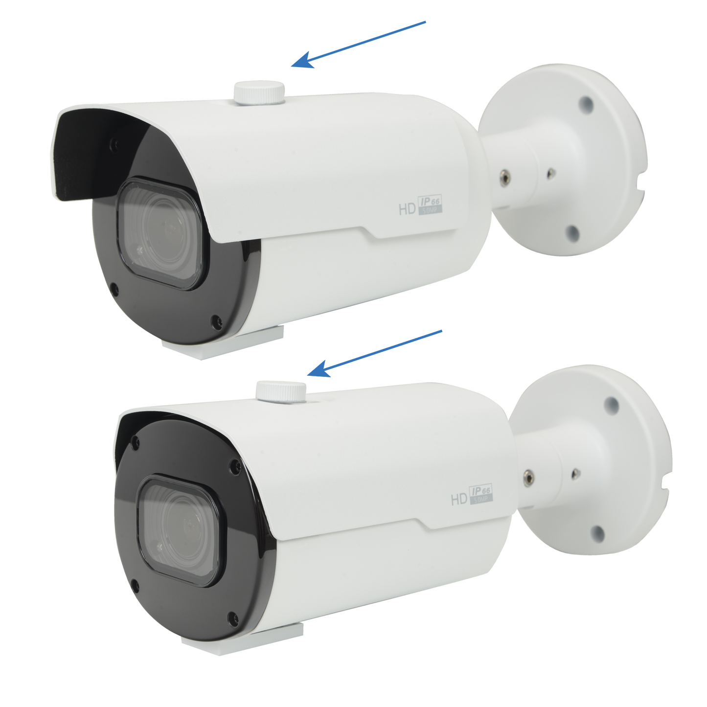 ECO Range Bullet Camera - 4 in 1 output - 1/2.7" Progressive CMOS - 2.8~12 mm varifocal lens - IR Matrix LED Range 35 m - Waterproof IP66