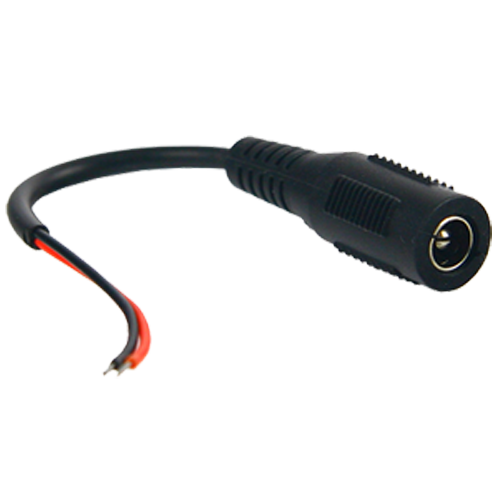 Parallel Red/Black cable - 400mm long - Positive/negative end - Standard female connector - Screw end - Allows direct feed