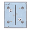 Ajax - LightSwitch CenterButton - Pannello tattile per interruttore singolo  - Compatibile con AJ-LIGHTCORE-1G / -2W - Retroilluminazione a LED - Pannello tattile centrale senza contatto - Colore grigio - Innowatt