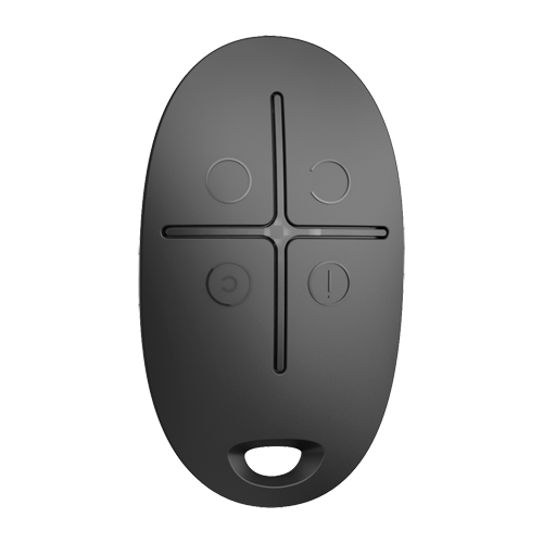 Ajax - Carcasa para mando a distancia - AJ-SPACECONTROL-B - Fácil instalación - Plástico ABS - Color negro