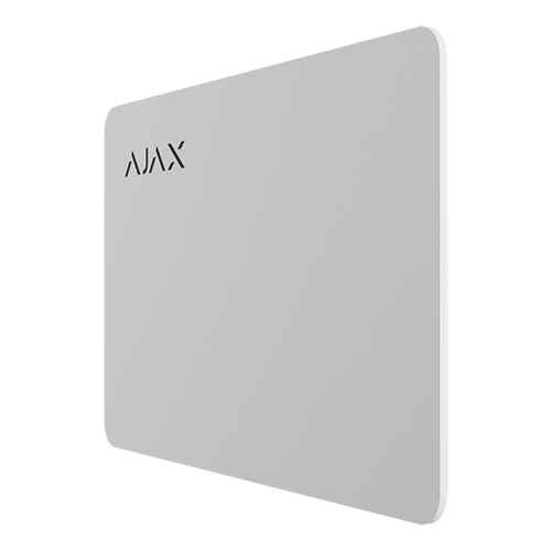 Ajax - Contactless access card - Mifare DESFire® technology - Compatible with KeyPad Plus - Maximum security and rapid user identification - White color