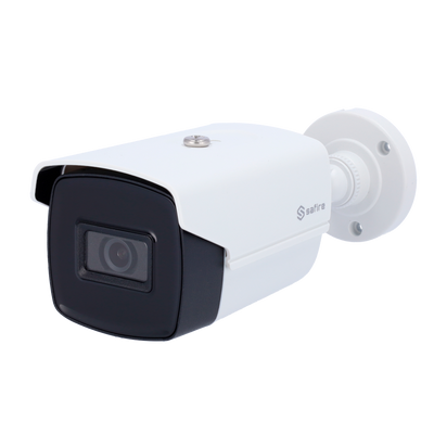 Safire ULTRA Range Bullet Camera - 4 in 1 output - 8 Mpx high performance CMOS Ultra Low Light CMOS - 2.8 mm fixed lens - Smart IR Matrix 60 m range | WDR (130 dB) - Waterproof IP67