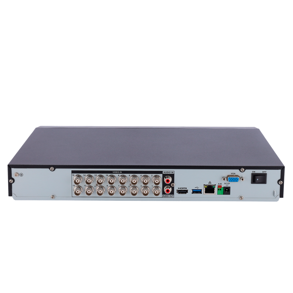 Videoregistratore 5n1 X-Security - 16 CH HDTVI/HDCVI/AHD/CVBS (4K) + 16 IP (8Mpx) - Audio su coassiale - Risoluzione 4K (7FPS) - 2 CH Riconoscimento facciale - 8 CH Riconoscimento di persone e veicoli