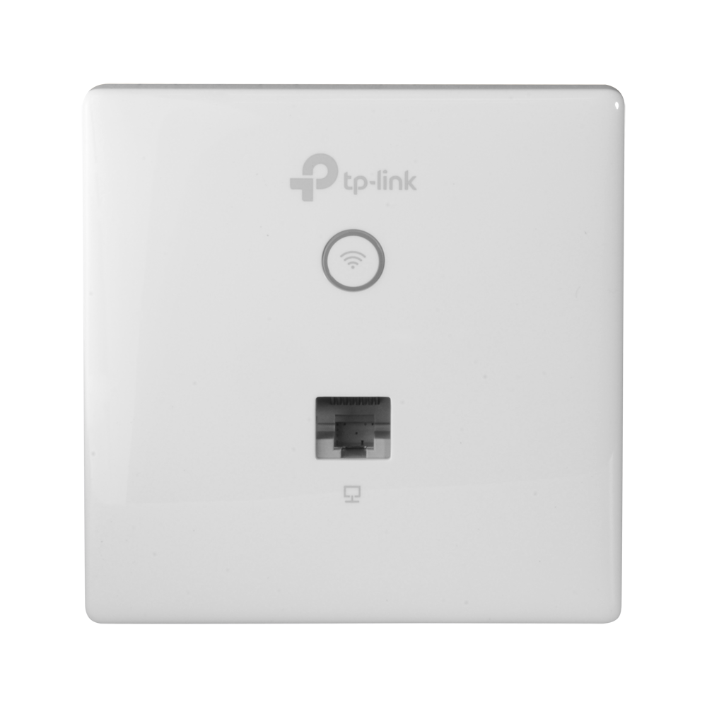 TP-Link - Wi-Fi 4 Omnidirectional AP - Supports 802.11 n/g/b - Transmission speed up to 300 Mbps - Installation in mechanism boxes - PoE power supply