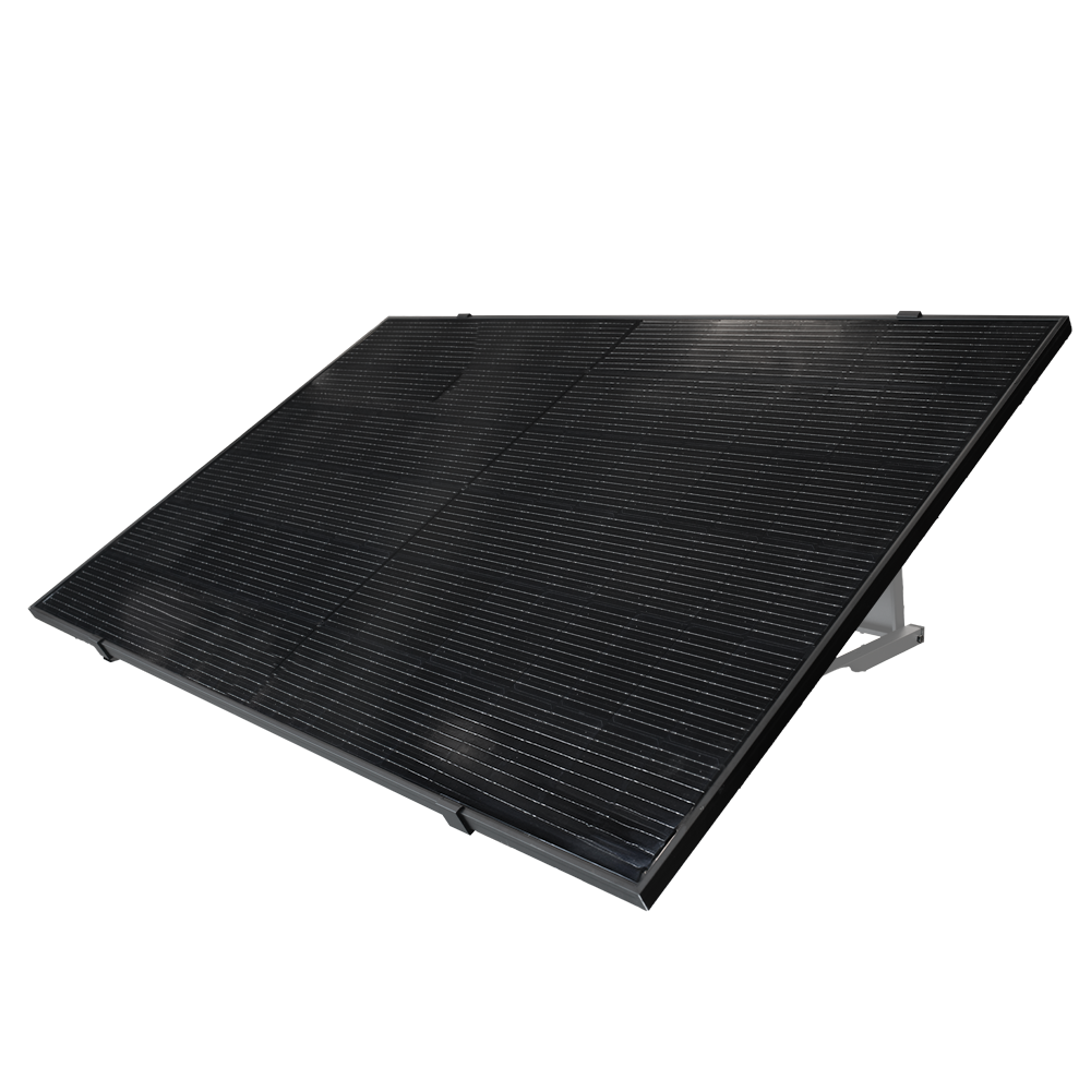 TSUN Kit Solar Pop Up - Panel Full Black 400W - Microrinversor MS400 400W - Soporte para instalación en suelo - Conexión WiFi - Permite conectar hasta 11 kits juntos