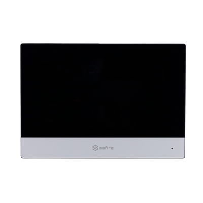 Video intercom monitor - 7" TFT screen - Two-way audio - 2 wires, WiFi, SIP - MicroSD card slot up to 32GB - Surface mounting